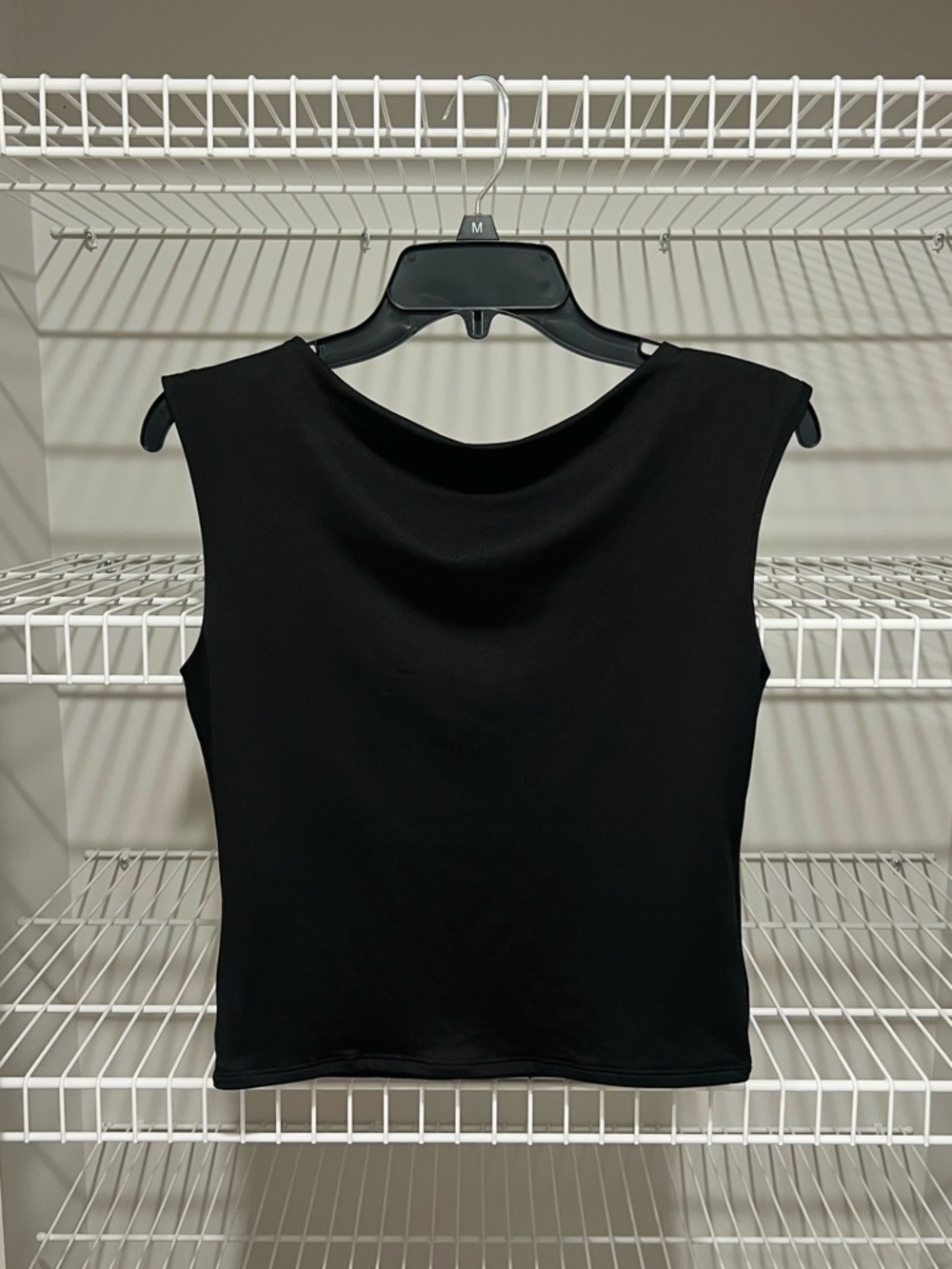Black Sleeveless Crew Neck Tank Top - Classic Women's Staple